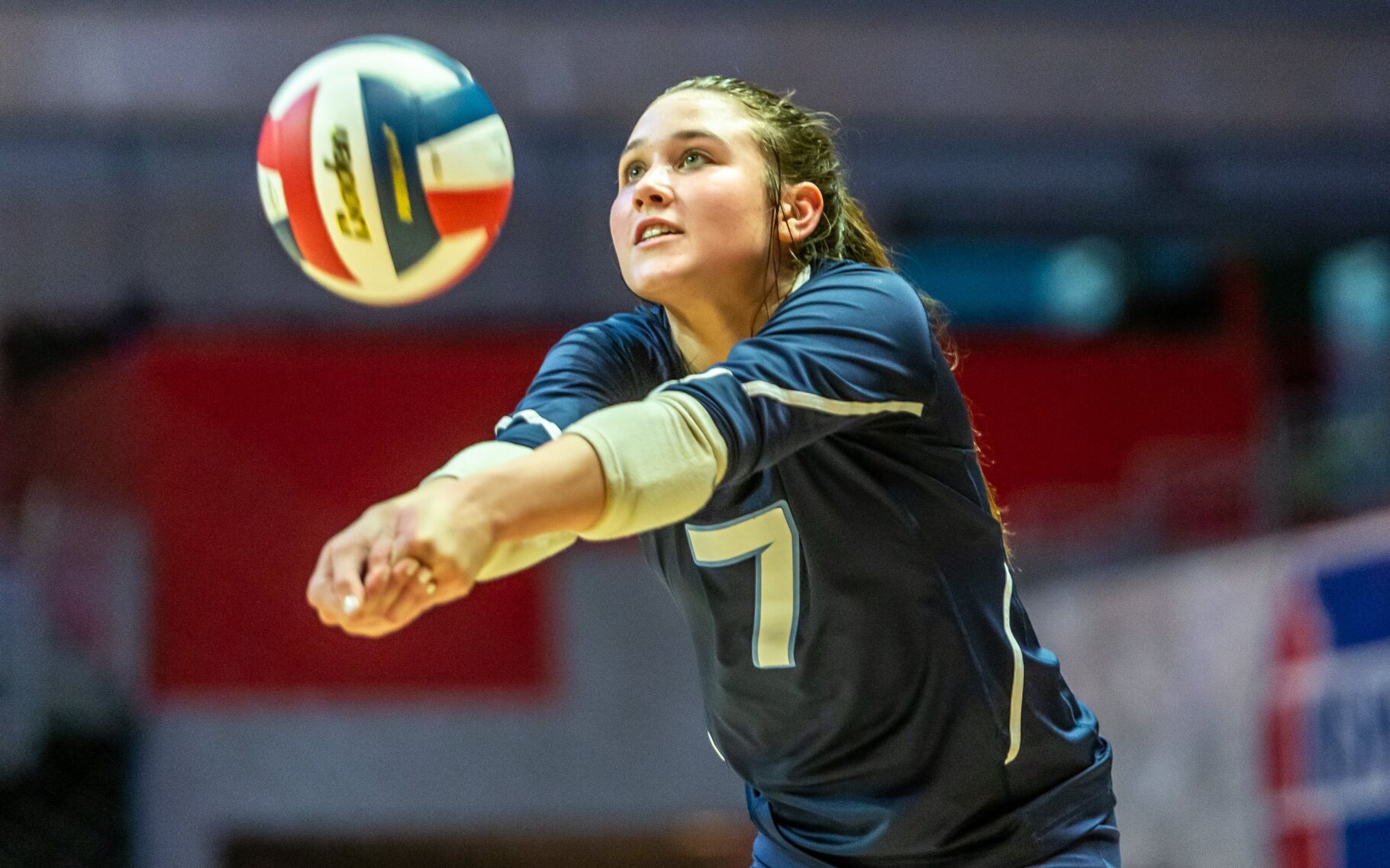 Class 5 girls volleyball state semifinal: Liberty North def. St. Dominic
